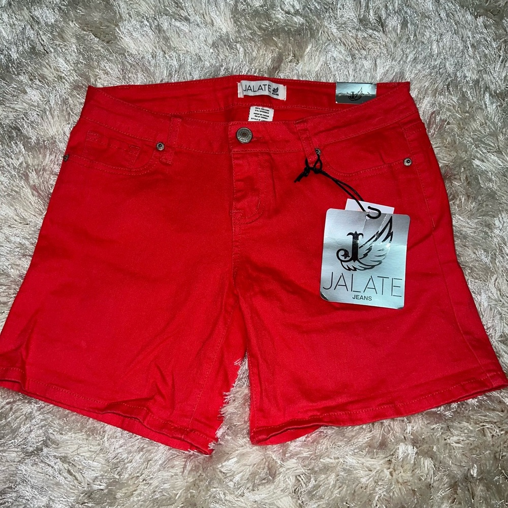 Orange / Red Jean Shorts
